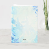 Gelukkig Pasen, Konijnenwater dat een Paasei kleur Feestdagen Kaart (Achterkant)