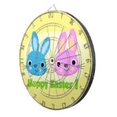 "GELUKKIG PASEN" KONIJNTJES DARTBORD (Voorkant Rechts)