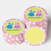 "GELUKKIG PASEN" KONIJNTJES POKER CHIPS (Opstapeling)
