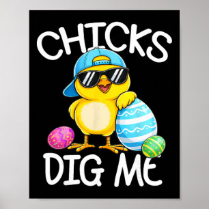 Gelukkig Pasen Kuikens Graven Mij Pasen Peuter Jon Poster