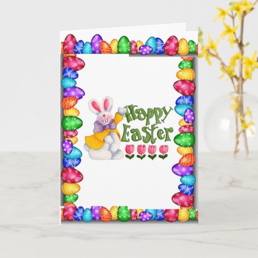 GELUKKIG *PASEN* *LENTE* *ALLES* MET PASEN KAART (Gele Bloem)