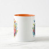 Gelukkig Pasen: Levendige Waterverf Paasei Mok (Midden)