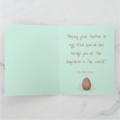 Gelukkig Pasen licht groene waterverf aanpasbaar Kaart (Binnen)