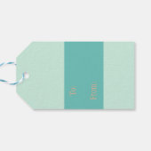 Gelukkig Pasen licht groene waterverf Cadeaulabel (Achterkant Horizontaal)