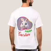 Gelukkig Pasen - Liefde Chocolade T-shirt (Achterkant)
