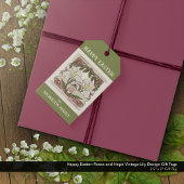 Gelukkig Pasen:  Lily Design Vredeshoop Cadeaulabel