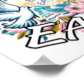 Gelukkig Pasen met Jezus Poster (Hoek)