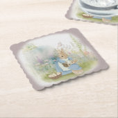 Gelukkig Pasen met Peter Rabbit Kartonnen Onderzetters (Gebogen)