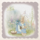 Gelukkig Pasen met Peter Rabbit Kartonnen Onderzetters (Voorkant)
