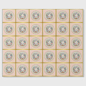 Gelukkig Pasen Met Schattige Konijntje, Eieren, en Cadeaupapier (Vlak)