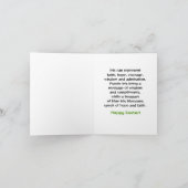 Gelukkig Pasen met vaas van irisbloemen Kaart (Binnen)