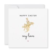 gelukkig Pasen mijn liefde leuk konijnenkonijnenst