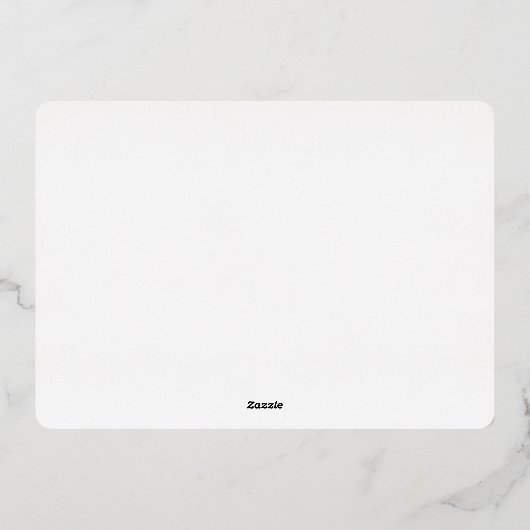 Gelukkig Pasen Modern Elegant Script Custom Photo Folie Feestdagenkaart (Achterkant)