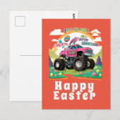 Gelukkig Pasen Monster Truck Avontuur Briefkaart (Voorkant / Achterkant)