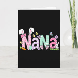 Gelukkig Pasen nana konijnenoren voor oma Kaart