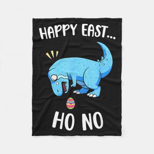 Gelukkig Pasen oh nee grappige T-Rex dinosaurus jo Fleece Deken (Voorkant)