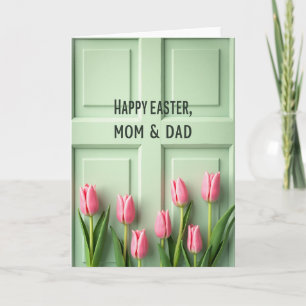Gelukkig Pasen Ouders Lente Kaart