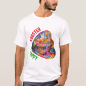 Gelukkig Pasen - Pasen eten T-shirt (Voorkant)