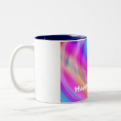 Gelukkig Pasen Pastel Swirl, ZSSG Tweekleurige Koffiemok (Links)