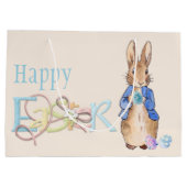 Gelukkig Pasen Peter de paashaas konijn Groot Cadeauzakje (Achterkant)