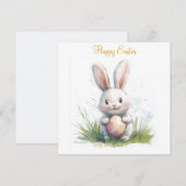 Gelukkig Pasen platte dankkaart Bedankkaart (Voorkant / Achterkant)