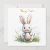 Gelukkig Pasen platte dankkaart Bedankkaart (Voorkant)