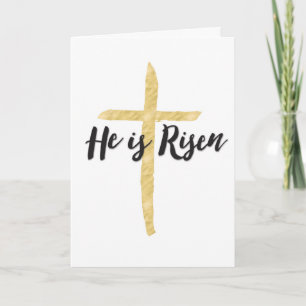 Gelukkig Pasen, Religieus - Hij is gerezen Feestdagen Kaart