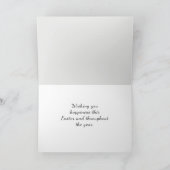 Gelukkig Pasen Roze Tulp Vouw Vakantiekaart Feestdagen Kaart (Binnen)