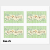 Gelukkig Pasen  Sage Groene Stickers (Vel)