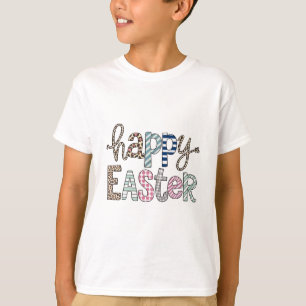 Gelukkig Pasen Schattig Bloemstuk Konijn Lente Lui T-shirt