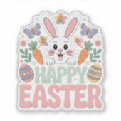 GELUKKIG PASEN STICKER (Voorkant)