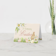 Gelukkig Pasen Sweet Bunny Gepersonaliseerde Bloem