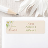 Gelukkig Pasen Sweet Floral gepersonaliseerd Etiket (Insitu)