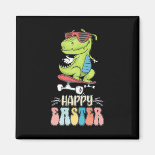 Gelukkig Pasen T Rex Dinosaur Bunny Konijn Eieren Magneet