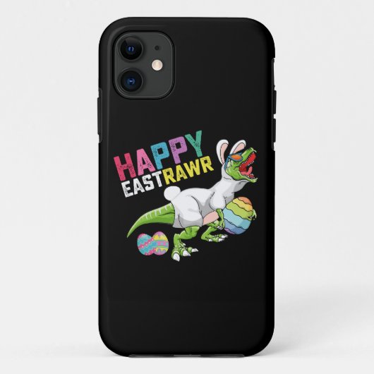 Gelukkig Pasen T Rex Dinosaurus Paashaas Ei Case-Mate iPhone Case (Achterkant)