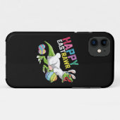 Gelukkig Pasen T Rex Dinosaurus Paashaas Ei Case-Mate iPhone Case (Achterkant (horizontaal))