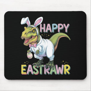 Gelukkig Pasen T Rex Paas Dinosaur Bunny Ei Muismat