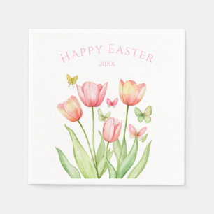 Gelukkig Pasen Tulp  Servet