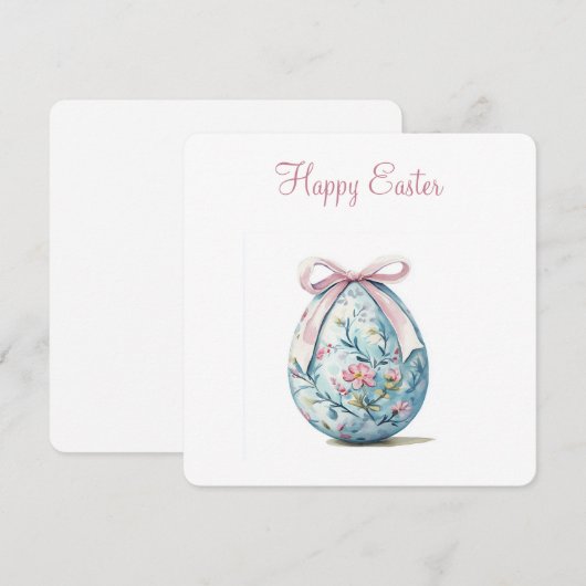 Gelukkig Pasen Uitnodiging (Voorkant / Achterkant)