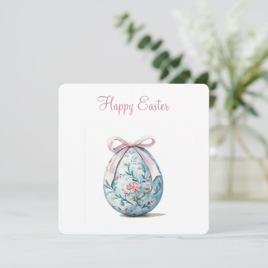 Gelukkig Pasen Uitnodiging (Staand voorkant)