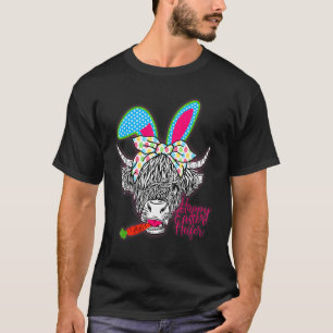 Gelukkig Pasen Vaars Hooglandrund Vaars T-shirt