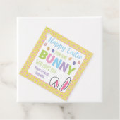 Gelukkig Pasen van een Bunny die van je houdt Bedankjes Labels (In situ)