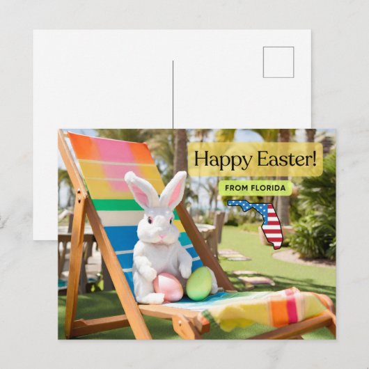 Gelukkig Pasen van Florida Briefkaart (Voorkant / Achterkant)