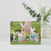 Gelukkig Pasen van Myrtie's Human! Feestdagenkaart (Staand voorkant)