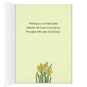 Gelukkig Pasen van onze Waterverf Daffodis thuis (Binnen (Rechts))