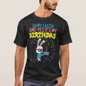 Gelukkig Pasen Verjaardag Bunny Cake Dag Party Boy T-shirt (Voorkant)