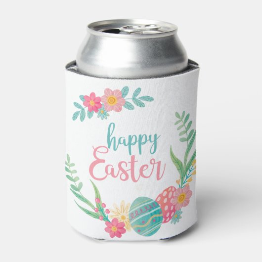 Gelukkig Pasen verpakt in eieren Blikjeskoeler (Blikje Voorkant)