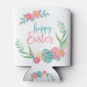 Gelukkig Pasen verpakt in eieren Blikjeskoeler (Achterkant)