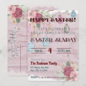 Gelukkig Pasen Viering Uitnodiging (Voorkant / Achterkant)