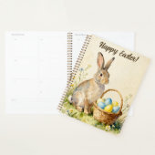 Gelukkig Pasen Vintage Konijn met Eiermand Planner (Display)